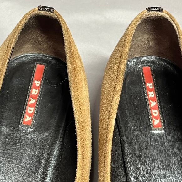 Prada Kitten Heels Iconic Mod Buckle Square Toe sz 40 (size 9.5-10) Old Money - Picture 5 of 16